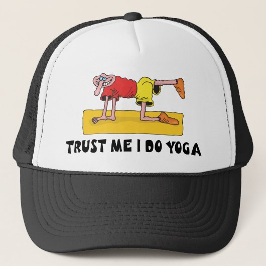 Lustiges Yoga Truckerkappe (Vorderseite)
