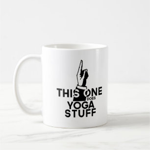 Lustiges Yoga - Vintage Diese Macht Yoga Kaffeetasse