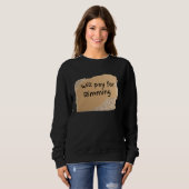 Lustiges Zahlen-für-Rimming-Schild für Mann oder F Sweatshirt (Vorne ganz)