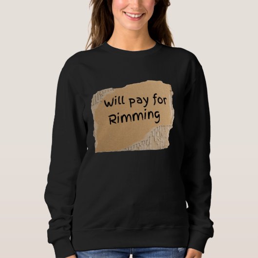 Lustiges Zahlen-für-Rimming-Schild für Mann oder F Sweatshirt (Vorderseite)