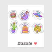 Lustiges Zeichnungs-Sticker-Set Aufkleber (Blatt)
