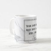 Lustiges Zeppelin 80er Jahre Stil Kaffeetasse (Vorderseite Links)