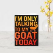 Lustiges Ziegendesign für Männer Frauen Kinder Boe Karte (Gelbe Blume)