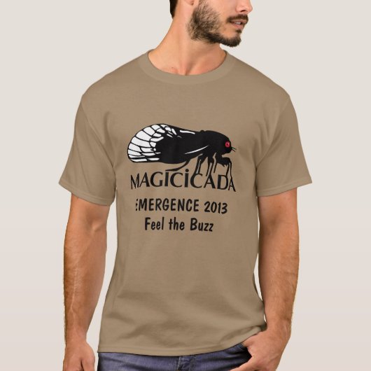 Lustiges Zikademagicicada-Auftauchen-Gefühl das T-Shirt (Vorderseite)
