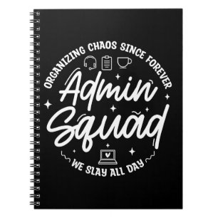 Lustiges Zitat Admin Prof Tag Squad Chaos Organisa Notizblock