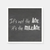 lustiges Zitat auf schwarzer Tafel Serviette (Vorderseite)