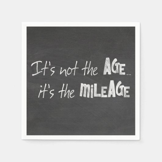 lustiges Zitat auf schwarzer Tafel Serviette (Vorderseite)