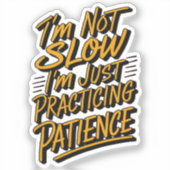 lustiges Zitat Aufkleber (Vorderseite)