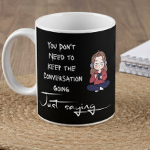 Lustiges Zitat Chill Vibes Introvert Geschenktasse