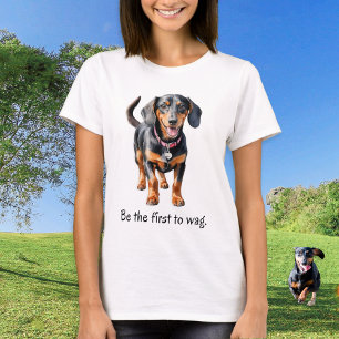Lustiges Zitat Dachshund-Hunderasse Freundschaft T-Shirt