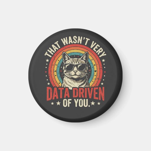 Lustiges Zitat eines Datenanalysten, das nicht seh Magnet (Vorne)