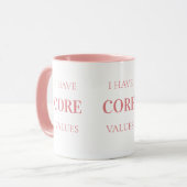 Lustiges Zitat Einfache Typografie Rosa Pilates Ta Tasse (Vorderseite Links)