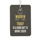 Lustiges Zitat für Craft Cider-Trinker Autolufterfrischer (Rückseite)