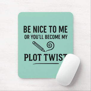 Lustiges Zitat-Geschenk für Autoren und Bücherlieb Mousepad