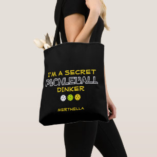 LUSTIGES ZITAT Ich bin ein geheimer Pickleball-Din Tasche