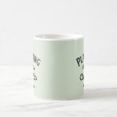 Lustiges Zitat mit Monogramm Kaffeetasse (Mittel)
