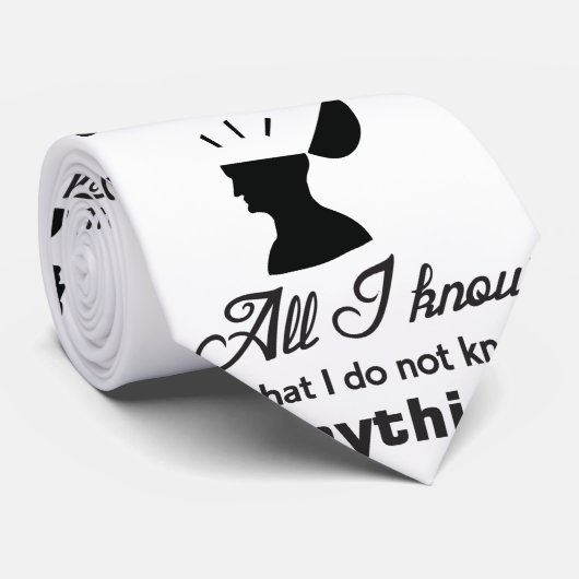 Lustiges Zitat SOCRATES Krawatte (Gerollt)