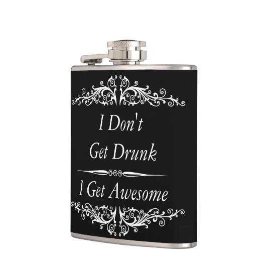 lustiges Zitat, trinkende Zitate, erhalte ich Flachmann (Links)