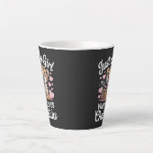 Lustiges Zitat über Geparden Milchtasse (Vorderseite)
