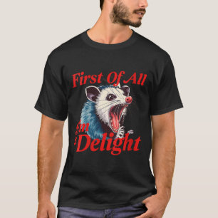 Lustiges Zitat über wütende Opossums bei Frauen - T-Shirt
