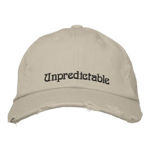 Lustiges Zitat Unvorhersehbar Vintage Stein Rustik Bestickte Baseballkappe