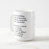 Lustiges Zitat "wir, das abgeneigte" auf a Kaffeetasse (Vorderseite Links)