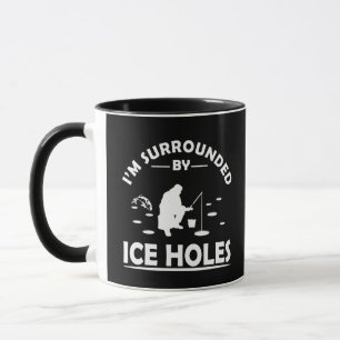 Lustiges Zitat zum Eisangeln Tasse
