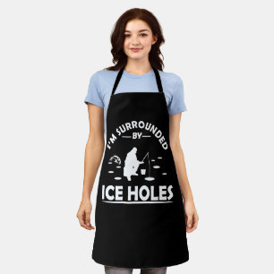 Lustiges Zitat zum Eisfischen Schürze