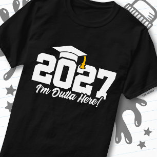 Lustiges Zitat zum Schulabschluss Abschlussklasse  T-Shirt