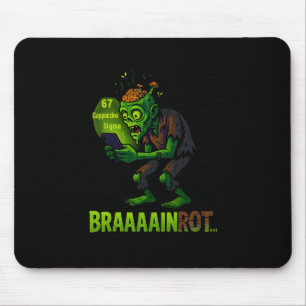 Lustiges Zombie-Brainrot-Meme 6 7 Halloween-Jungen Mousepad