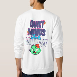 Lustiges Zombie-Gehirn-Grafik- und Typografie-T-Sh Sweatshirt