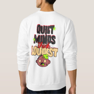 Lustiges Zombie-Gehirn-Grafik- und Typografie-T-Sh Sweatshirt