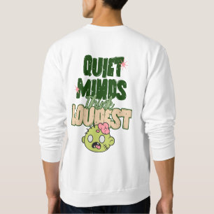 Lustiges Zombie-Gehirn-Grafik- und Typografie-T-Sh Sweatshirt