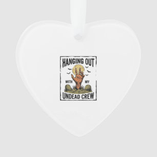 Lustiges Zombie-Shirt für Horror-Fans Vintage Unto Ornament