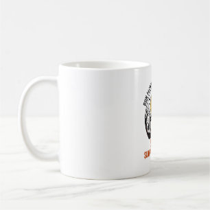 Lustiges Zombie-Shirt mit graviertem Mond und dunk Kaffeetasse