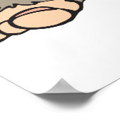 lustiges Zorngruselmonster Poster (Ecke)