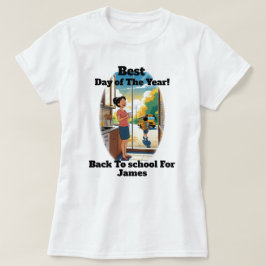 Lustiges Zurück zur Schule Benutzerdefinierter Nam T-Shirt