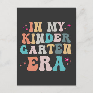 Lustiges Zurück zur Schule in meiner Kindergarten- Postkarte