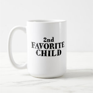 Lustiges zweitliebstes Kind Geschwister Sohn Tocht Kaffeetasse