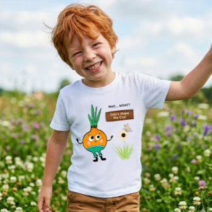 Lustiges Zwiebel-Kinder-T-Shirt – „Bring mich nich Baby T-shirt