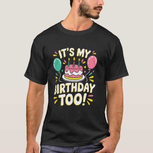 Lustiges Zwillings- & Drillingebirthday-Design - M T-Shirt (Vorderseite)