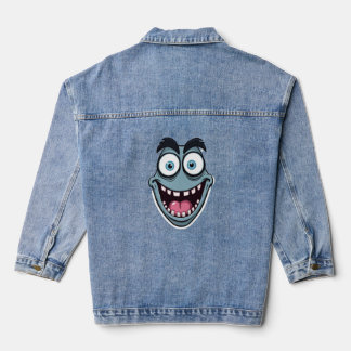 LustigesBlauesMonsterCartoon Jeansjacke