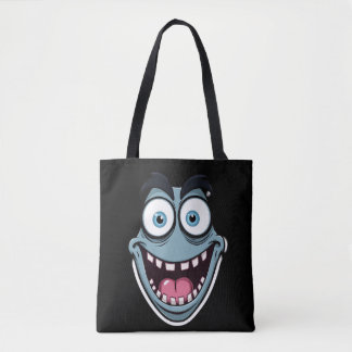 LustigesBlauesMonsterCartoon Tasche