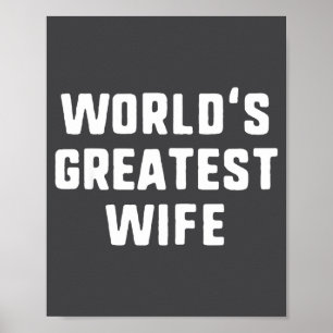 Lustigste Ehefrau der Welt, lustige Familie Poster