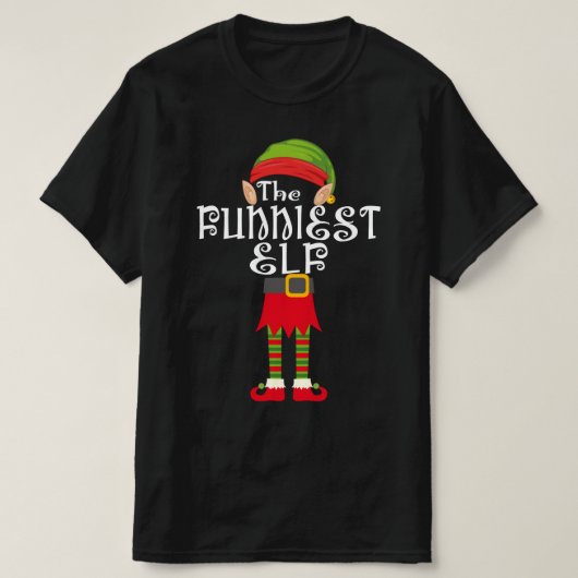 lustigste Elffamilie passend Weihnachten T-Shirt (Design vorne)