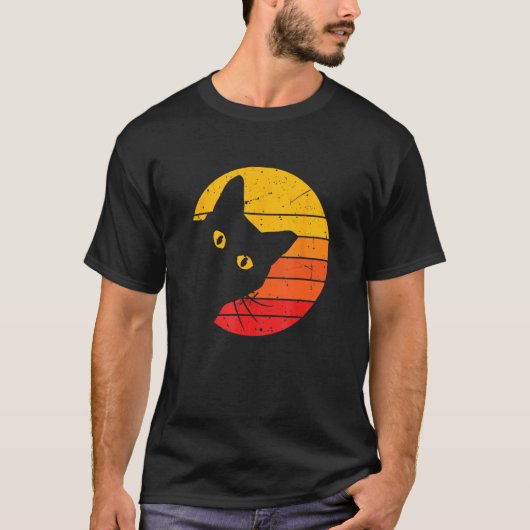 Lustigste Retro-Katzen T-Shirt (Vorderseite)