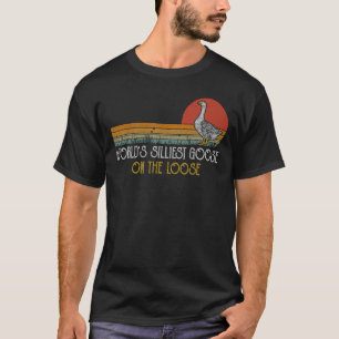 Lustigste Vintage-Gans auf freiem Fuß Lustig T-Shirt