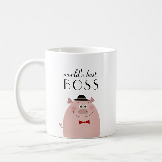 Lustigster Chef der Welt Kaffeetasse (Links)