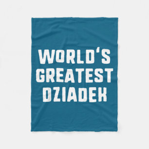 Lustigster Dziadek der Welt Familie Fleecedecke