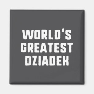 Lustigster Dziadek der Welt, lustige Familie Magnet